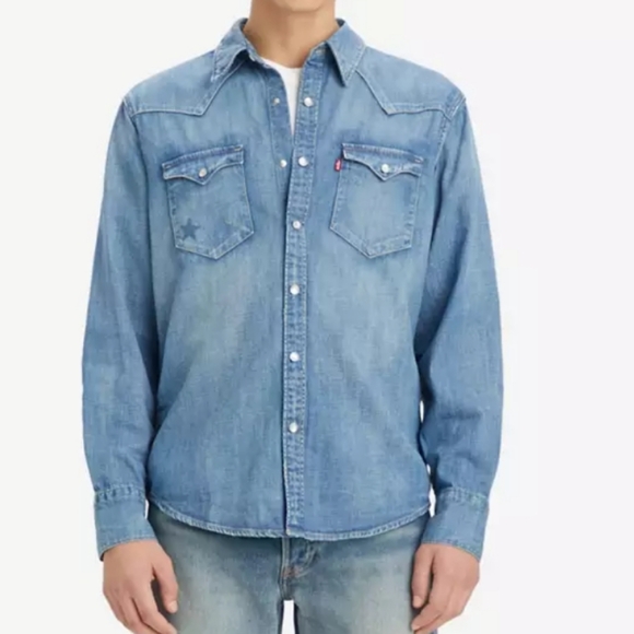 Levi's Other - NWT Men's Levi's The Barstow Western Standard Fit Denim Shirt